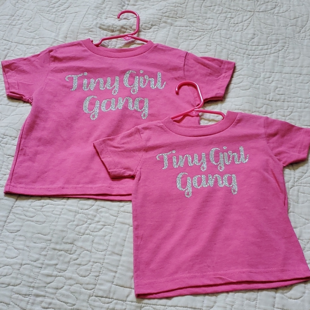 💜5/$10💜 Tiny Girl Gang sister shirts